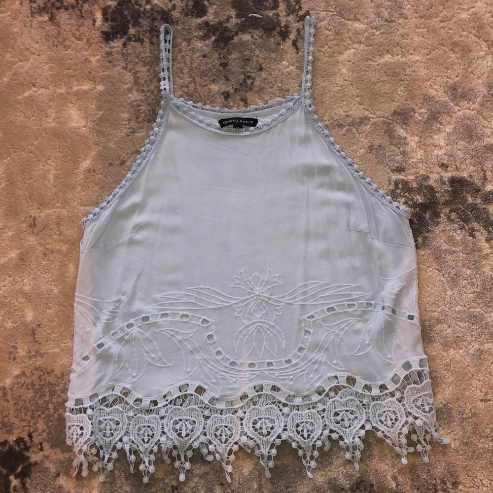 baby blue tank top